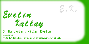 evelin kallay business card